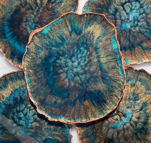 Classic Style Natural Cup Kitchen Accessory Resin <b>Coasters</b> <b>Drinks</b> Coffee Tea Walnut Tea Coffee <b>Coasters</b> - Product Image 4