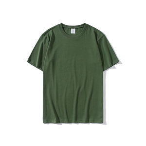 Camiseta informal de alta calidad de algodón de peso pesado Camiseta de manga corta con cuello redondo para hombres - Product Image 5