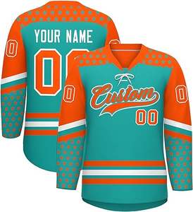 Camiseta de hockey sobre hielo personalizada para hombre, uniforme de equipo de secado rápido sublimado de manga larga 2025, ropa deportiva OEM, proveedor de fábrica - Product Image 1