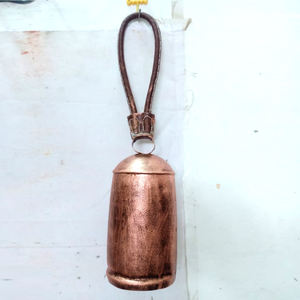 Campanas de vaca colgantes de hierro fundido Metal inspirado tibetano meditación decorativa con cuerda colgante de yute campanas colgantes de Navidad - Product Image 3