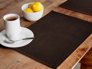 Nueva Llegada, Manteles Individuales de Cuero Puro de Lujo Hechos a Mano de la Mejor Calidad, Manteles Individuales de Cuero Personalizados, Manteles Individuales Decorativos de Cuero - Product Image 3