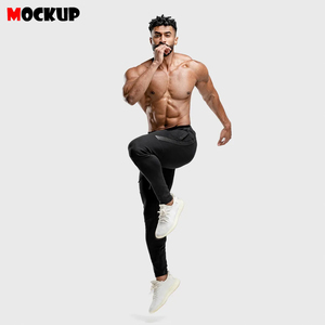 Pantalon de jogging pour homme, personnalisé, mi-long, écologique, respirant, à taille élastique, design tendance, séchage rapide, léger - Product Image 4