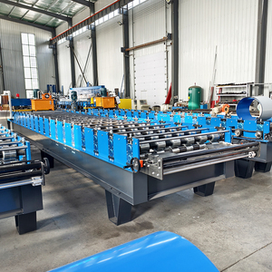 Machine de formage de tôles trapézoïdales à grande vitesse 1025 en gros pour usine, avec moteur, boîte de vitesses, contrôle PLC et découpe hydraulique - Product Image 5