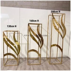 Vintage Metal Color oro Harlow Stand diseñador de lujo 4 niveles macetas de flores decoración del hogar moderno Harlow Stand para la venta - Product Image 6