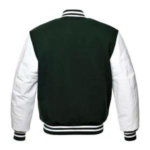 Wholesale Letterman Varsity <b>Jackets</b> Wool Body Genuine <b>Leather</b> CollegeBaseballjacket for <b>men</b> - Product Image 4