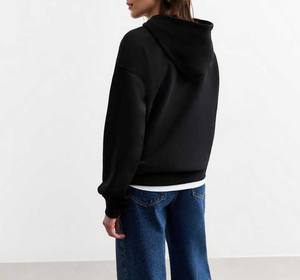 Sweat à capuche en polaire brossée douce pour vêtements de maison confortables Sweat à capuche Streetwear pour femmes Style moderne - Product Image 6