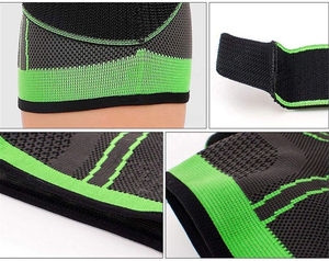 Alta elasticidad negro neopreno rodilla manga suave deporte suelo personalizado levantamiento de pesas protección de compresión 5mm 7mm personalizable - Product Image 6