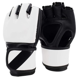 Professional Training MMA <b>Gloves</b> with <b>Moisture</b> Wicking Hook & Loop Closure PU Material-Unisex Adult Factory Made Wholesale - Product Image 1