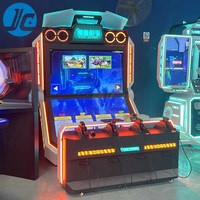 Machine de jeu d'arcade attrayante à monnayeur pour centres de divertissement avec garantie d'un an et prise en charge de la langue anglaise