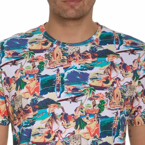 T-shirts à manches courtes pour hommes de haute qualité nouveauté impression par sublimation style personnalisé fabriqué à partir de polyester/coton impression OEM - Product Image 3