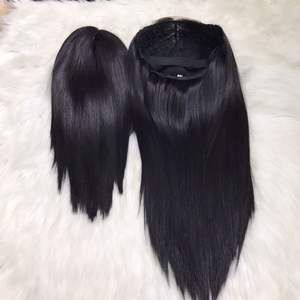 Hot Straight Jet Black Vietnamien Raw Hair HD Lace Closure Perruque Vente entière Extensions de cheveux humains du vendeur - Product Image 2