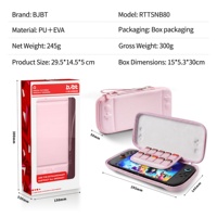 Siap Kirim Tas Penyimpanan PU Soft-Touch untuk Nintendo Switch 2, Tas Jinjing Pelindung Anti Guncangan dan Tahan Air dari Bahan EVA Keras