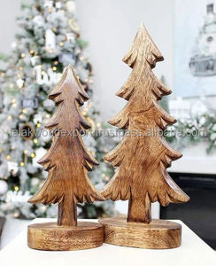 Decoración navideña de madera Decoración de escritorio Iluminación LED de Navidad Árbol de metal Árbol de Navidad interior de madera de alta calidad por FWE - Product Image 6