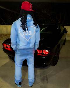 ชุดวอร์ม100% มีฮู้ดสำหรับผู้ชายชุดออกกำลังกายผ้าคอตตอน2ชิ้นชุดวิ่งจ๊อกกิ้งพิมพ์โลโก้ได้ตามต้องการ - Product Image 3