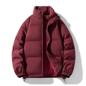 Chaqueta acolchada de algodón ligera, ropa de moda personalizada al por mayor, chaqueta acolchada de burbujas transpirable e impermeable con cremallera para hombre - Product Image 1