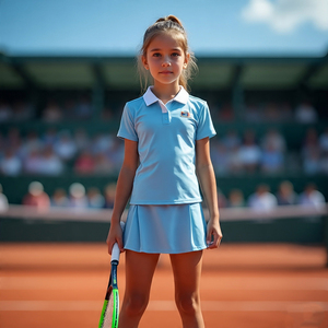 Uniforme de tennis de conception personnalisée maillot de sublimation entraînement 100% gilet sans manches en polyester hauts ensembles d'uniformes de tennis pour filles - Product Image 1