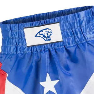 กางเกงขาสั้นผู้ชายสำหรับชกมวยแห้งเร็วระบายอากาศได้ดีเสื้อผ้ากีฬาต่อสู้ออกแบบโลโก้ได้ตามต้องการ - Product Image 6