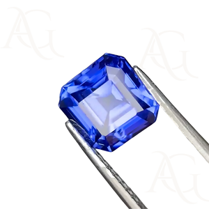 Lab Grown Royal Blue Sapphire Octagon Square Flame Fusion Piedra preciosa facetada Azul aciano sintético 4MM a 20 MM Piedra preciosa suelta - Product Image 4