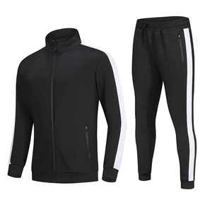 Survêtement respirant uni à fermeture éclair avec logo personnalisé pour hommes Jogging uni à fermeture éclair vierge/uni avec personnalisation complète 2025 - Product Image 6