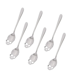 Cucharadita de acero inoxidable, cuchara de helado personalizada, utensilios de cocina, cuchara de mesa para postre y sopa, cuchara de acero - Product Image 1