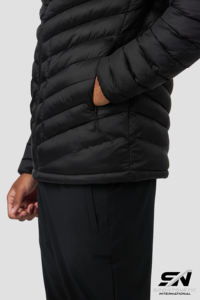 Chaqueta de Plumón Negra Lisa para Hombre, Chaqueta de Burbuja, Chaqueta de Plumón Personalizada OEM para Hombre, Chaqueta de Plumón Plegable - Product Image 4