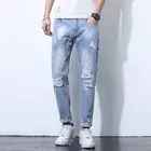 Nouveau design, vêtements de ville personnalisés, pantalons évasés larges de haute qualité pour hommes, pantalons surdimensionnés et décontractés en coton uni pour hommes, vente en gros - Product Image 2