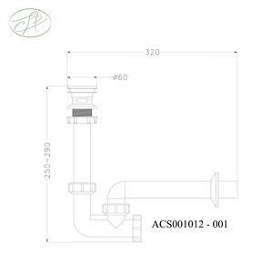 ชุดอุปกรณ์ระบายน้ำพลาสติก PP แบบทันสมัยสำหรับอ่างล้างหน้าบนโต๊ะและติดผนังสำหรับห้องน้ำและห้องครัว - Product Image 2