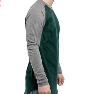 2025 nuevo logotipo personalizado de manga larga en blanco Slim Fit hombres camisetas de talla grande Casual 100% algodón camiseta para hombres suelta ajuste impreso - Product Image 3