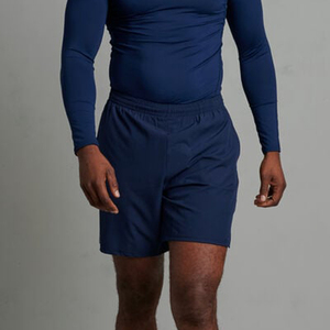 กางเกงขาสั้นลำลองสำหรับออกกำลังกายและวิ่งสำหรับผู้ชายรุ่นใหม่ล่าสุด  แบบถัก  ขอบเอวยางยืด  ลายเรียบ  ระบายอากาศได้ดี  แห้งเร็ว  ทรงหลวม  ตรง - Product Image 4