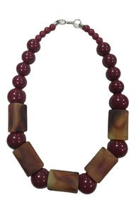 Résine classique exposition bijoux collier perles de verre bonne qualité fait à la main collier élégant - Product Image 2