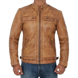 Meilleure vente Veste en cuir tendance pour homme Veste en cuir originale en cuir léger et durable de haute qualité pour homme par Maximize Wear - Product Image 4