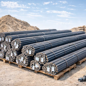 Barre ronde en acier au carbone déformé à nervures laminées à chaud pour la construction, ASTM A615 Gr 40 60 A53 HRB400 B500b - Product Image 1