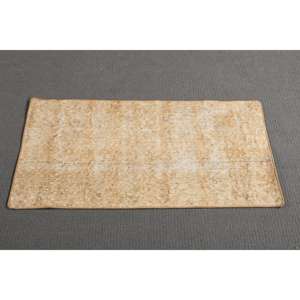 Alfombra Turca, Alfombra Vintage de 1.6x3.3 pies, Alfombra de Lana con Estampado Animal Marrón - Product Image 2