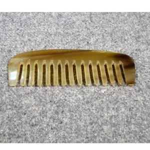 Peigne à cheveux en corne de bœuf naturelle de haute qualité, fait à la main, écologique, style animal, corne de buffle, prêt à être expédié - Product Image 5