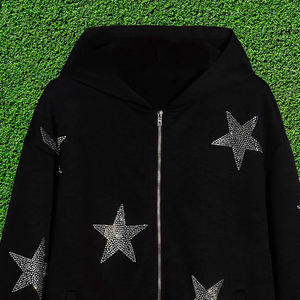 Sudaderas con cremallera para hombre Sudaderas con capucha de mezcla de algodón OEM Ropa informal Sudaderas con capucha de moda - Product Image 6