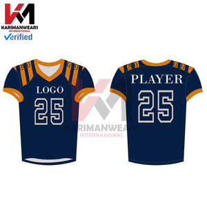 ชุดเครื่องแบบอเมริกันฟุตบอลคุณภาพพรีเมี่ยมพร้อมสไตล์ที่เป็นเอกลักษณ์และการออกแบบที่ระบายอากาศได้ดีเทคนิคการพิมพ์แบบกำหนดเอง - Product Image 4