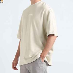 เสื้อยืดโอเวอร์ไซส์100% ผ้าคอตตอนผ้าคอตตอนผ้าดิบพิมพ์ลายโลโก้แบรนด์ตามสั่งเสื้อผ้าแฟชั่น280 - Product Image 3