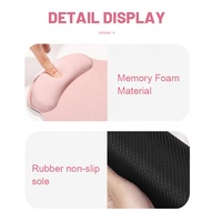 Tapis de souris de jeu en caoutchouc pour gamer avec repose-poignet en mousse à mémoire de forme, design ergonomique, base antidérapante - Personnalisable en stock