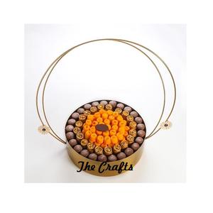 Bol de service de chocolats de conception classique en aluminium couleur or collations bol de bonbons pour accessoires de table - Product Image 4