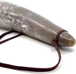 Soufflant Cornes Artisanat Décoration pour Viking Poli Style Noël Occasion par croissant artisanat - Product Image 3