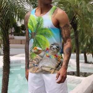 Meilleure Qualité hommes Sport gym débardeurs Bodybuilding Singlet Coton Polyester Gym Gilets Formation homme débardeur - Product Image 4