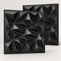 Panneaux muraux 3D en PVC insonorisés, décoratifs, effet diamant, 30 x 30 cm, pour salon, commerce et usage domestique