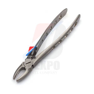 Fórceps dentales de extracción de dientes #33 3mm Instrumentos de acero dentado para premolares de raíces inferiores Fuente de alimentación manual - Product Image 3