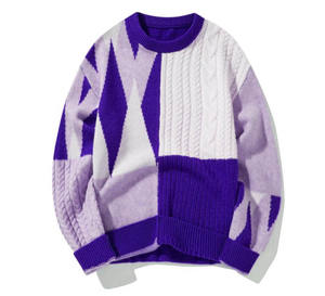 Warm Knit <b>Sweater</b> Soft Pullover Custom Logo Unisex Winter Wear Comfortable Casual Clothing High Quality Fashion Outfit - Product Image 1