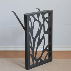 Patas de mesa de metal de 28 pulgadas (Juego de 2) Base de escritorio industrial resistente con diseño grabado con láser - Product Image 6