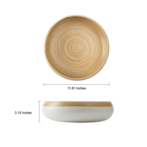 Vente en gros de bols à salade en bambou filé les plus vendus pour servir des aliments, de la vaisselle artisanale, des fournitures de restaurant en provenance du Vietnam - Product Image 2