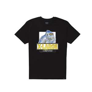 Camiseta Sorayama OG S/S Extra Grande para Hombre, 100% Algodón, Negra, Oversize, con Logotipo Estampado, 240 Gramos, Tela Jersey - Product Image 1