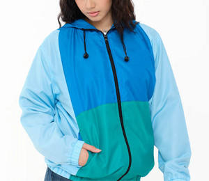 Bloque de color de alta calidad, venta al por mayor, nuevo estilo de moda, chaqueta cortavientos de nailon para mujer, chaqueta cortavientos para uso universitario para mujer - Product Image 5