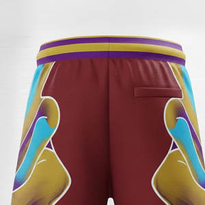 Shorts en maille 100 % polyester Performance Tech avec doublure de compression intégrée et poche dissimulée pour téléphone, pour une performance fonctionnelle avancée - Product Image 4