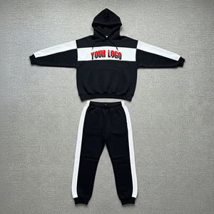 Chándal de hombre de algodón 100% de peso medio 300 GSM calidad superior logotipo bordado personalizado impreso High Street jersey de gran tamaño 2 - Product Image 1